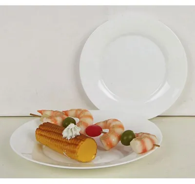 Image de 36x Assiette à dessert Blanc Plat de service Repas Vaisselle Dessert Nouveau