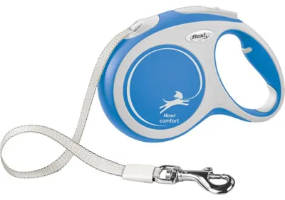 Produktbild von flexi COMFORT Gurt - blau - 5 m