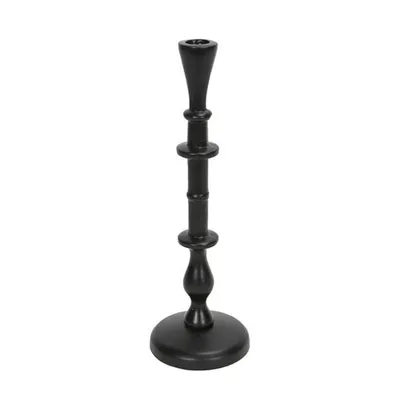 Produktbild von Kerzenhalter BEXLEY schwarz aus Metall Kerzenleuchter H32,5cm Landhausstil