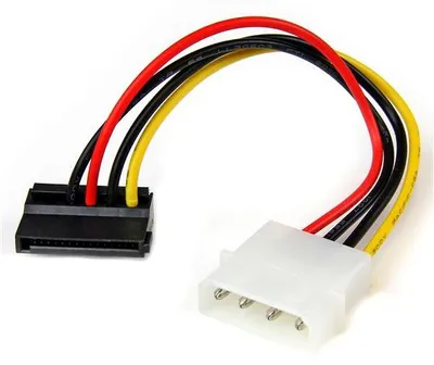 Obrázok produktu pre StarTech.com SATAPOWADPL, SATA 15-pin, Molex (4-pin), 0,1524 m, Samec, Samica, Priamy