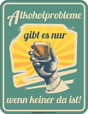Produktbild von Fun - Fun-Schilder - Alkoholprobleme