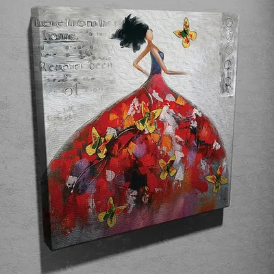 Produktbild von Wallity, KC130- SYM4249, Bunt, Leinwandbilder, 45 x 45 cm, 100% Leinwand