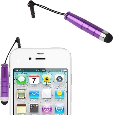 Produktbild von Universal Mini Stylus Touch Pen Eingabestift kapazitive Displays Lila (zB Samsung Galaxy, Note, iPhone, Xperia etc.)