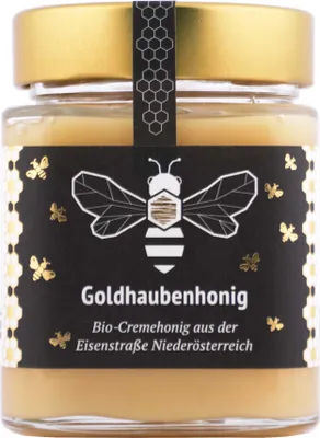 Produktbild von Goldhaubenhonig 380g von Fuchssteiner -Imkerei