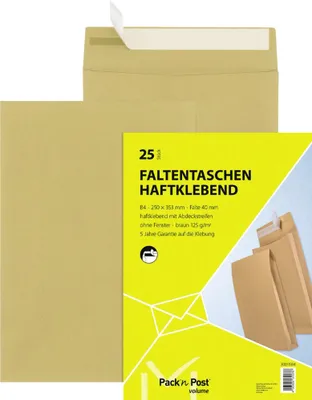 Immagine prodotto di Busta pieghevole MAILmedia 30011594 B4 130g oF hk marrone 25pz.