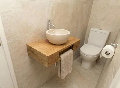 Produktbild von Wandpaneel Teakholz Wave Natural, 3D Holzpaneel, Dekowand