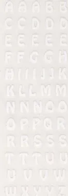 Produktbild von Wachsbuchstaben Buchstaben-Set  A-Z "BASIC" Weiß 8 x 0 mm, zum Verzieren von Kerzen