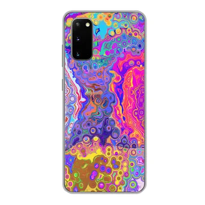 Produktbild von MuchoWow® Handyhülle Schutzhülle Hülle für Samsung Galaxy S20 Kunst - Formen - Farbe - Psychedelisch Silikon Softcase Handy Hülle - Bild