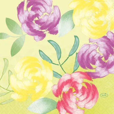 Image de Serviettes de table Duni Soft Tropics 33x33cm 3 plis 50pcs