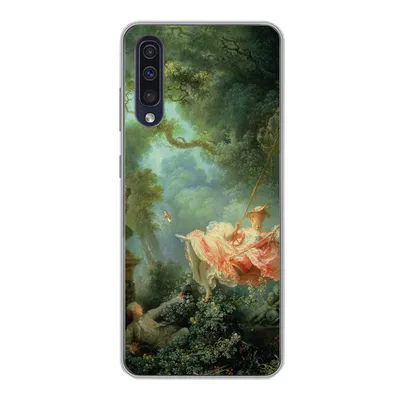Produktbild von MuchoWow® Handyhülle Schutzhülle Hülle für Samsung Galaxy A30s Die Schaukel - Jean-Honoré Fragonard - Kunstwerk Silikon Softcase Handy Hülle - Karteninhaber