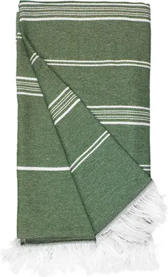 Produktbild von The One Towelling® T1-RHAM | Recycled Hamam Towel - 100 x 180 cm - Farbe: Olive Green - Größe: 100 x 180 cm