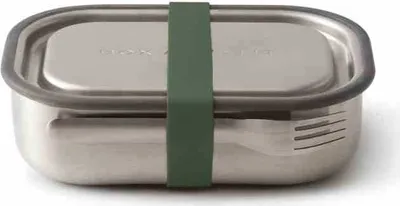 Produktbild von black+blum BAM-SS-S010, Box, Rechteckig, 0,6 l, Olive, Silikon, Edelstahl, Edelstahl