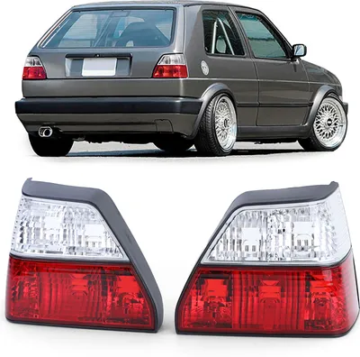 Zdjęcie produktu dla Światła tylne czerwone kryształowe do VW Golf II 2 83-91