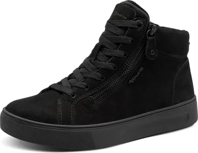 Produktbild von Tamaris Comfort Sneaker High - Schwarz Leder/Textil : 38 : Normal Größe: 38 Weite: Normal