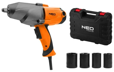 Produktbild von NEO TOOLS Elektro Schlagschrauber 1100W 700Nm 1/2" mit Koffer Stecknüsse