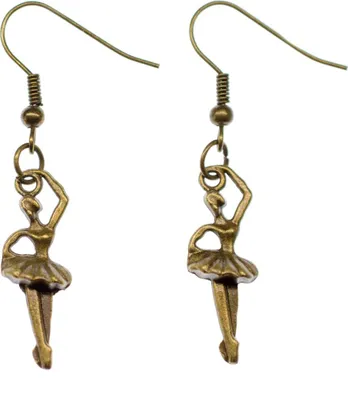 Produktbild von Ballerina Ohrringe Miniblings Ballett Tänzerin Ballettohrringe Tanz Tutu Bronze
