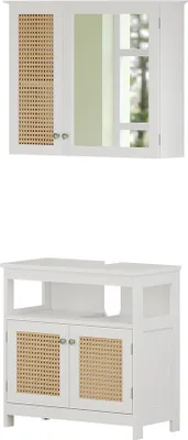 Obrázok produktu pre Zostava kúpeľňového nábytku Vicco Rosario biely 2 diely, Model 40445