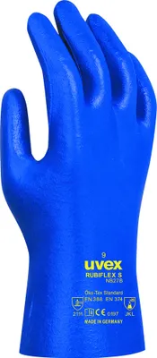 Obrázek produktu pro #10xuvex rubiflex NB 27 B ochranné rukavice proti chemikáliím, velikost 9