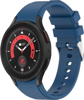 Produktbild von Strap-it Samsung Galaxy Watch 5 Pro Armband Silikon (Dunkelblau)