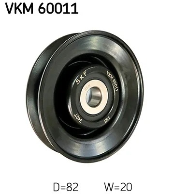 Produktbild von SKF Umlenkrolle Keilriemen VKM 60011 für DAEWOO LANOS (KLAT) 82mm 20mm