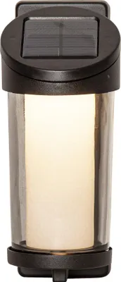 Produktbild von LED Solarlampe ,Alippa' zur Wandbeleuchtung, Dämmerungssensor, schwarz, H 21cm