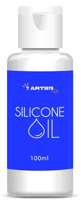 Obrázok produktu pre 7 Artists Silikónový olej pre akrylové farby a médium na pouring – 100 ml – Silikónový olej na pouring pre dokonalé vytváranie buniek – Silikónový olej – Príslušenstvo pre akrylový pouring