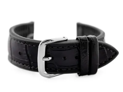 Immagine prodotto di Cintura in gomma per l'orologio U18 - nero - 20 mm