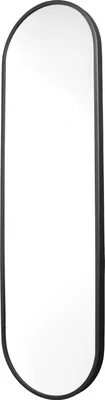 Produktbild von LOFT42 Industry Wandspiegel oval - schwarz - Metall - 122x36