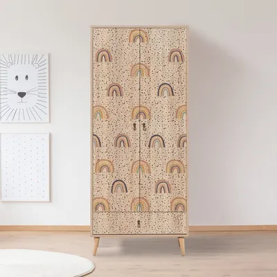 Produktbild von Skye Decor, City Gardrop Rainbow, Kleiderstangen, Mehrfarbig, 80 x 190 x 45 cm