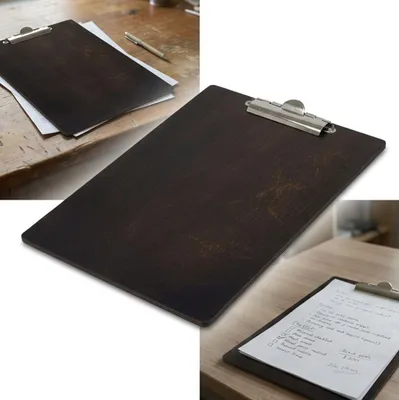 Zdjęcie produktu dla Clipboard podkładka A4 klipem drewniana ORZECH
