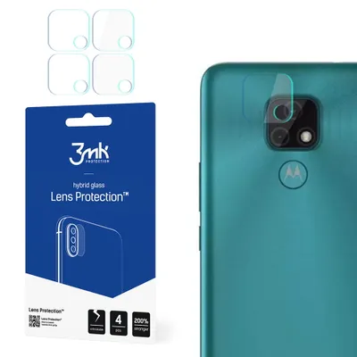 Produktbild von 3mk Hybridglas Lens Protection für Motorola Moto E7 Kamera Objektiv Kameralinse 0,16mm 6H (4 Stück)