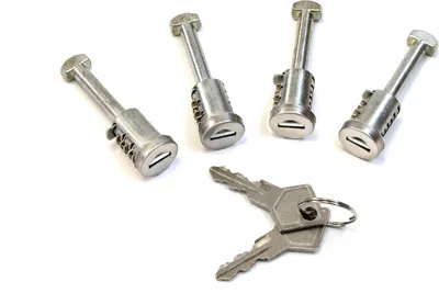Produktbild von 4 Schließzylinder + 2 Schlüssel für System K1MEDIUM und K1PRO