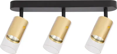 Zdjęcie produktu dla Spot Ricky złoto-czarny 3xGU10x10W aluminium wym:14,3x38x6cm IP20 Milagro