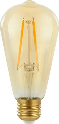 Produktbild von 2 x LED Filament Edison ST64 2W  25W E27 klar Gold Retro Shine warmweiß 2700K