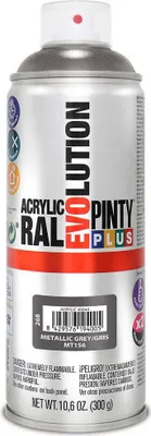 Obrázek produktu pro Barva ve spreji PINTYPLUS EVO 400ml MT156 metalický šedý