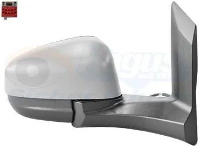 Produktbild von VAN WEZEL 1925808 Außenspiegel Seitenspiegel Rechts für FORD Tourneo Courier MPV Konvex Beheizt Grundiert