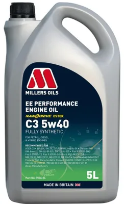 Zdjęcie produktu dla Olej Silnikowy Millers Oils EE Performance C3 %W-40 5L