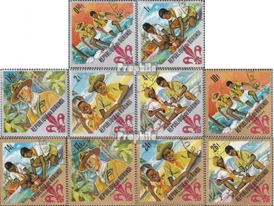 Produktbild von Briefmarken Burundi 1967 Mi 349A-358A (kompl.Ausg.) gestempelt Pfadfinderbewegung