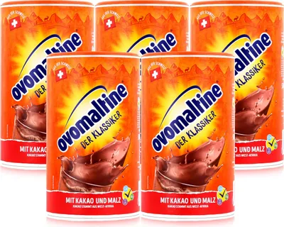 Produktbild von Ovomaltine Malzhaltiges Getränkepulver der Klassiker 500g mit Kakao (5er Pack)