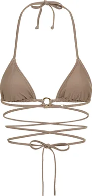 Produktbild von LSCN by Lascana Triangel-Bikini-Top Gina grau Größe 42 Cup C/D
