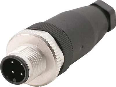 Produktbild von Phoenix Contact 1662528, M12, Schwarz, Edelstahl, Zink, Nickel, IP67, 250 V