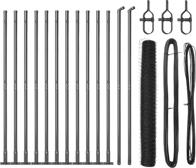 Image de Poteaux de clôture vidaXL gris