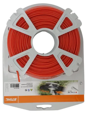Produktbild von Stihl 00009302343, Rasentrimmer-Linie, Rot, 65 m, 1 Stück(e), 2,7 mm