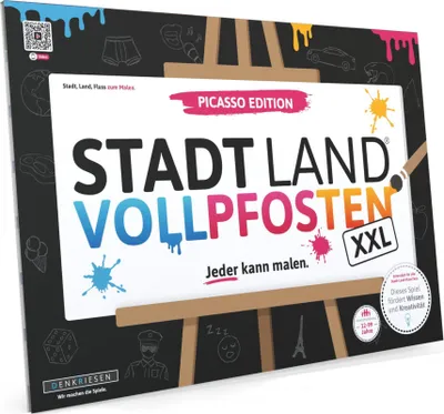 Produktbild von Stadt Land Vollpfosten® Picasso Edition – "Jeder kann malen." | A3 Spielblock