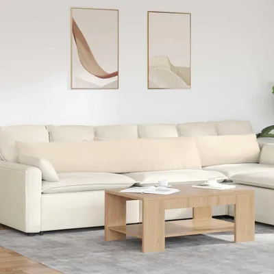 Obrázok produktu pre vidaXL Vankúše na pohovku 2 ks béžové 200 x 40 cm látka