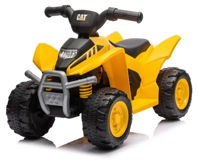 Productafbeelding van CAT Kinderquad Elektrisch, 6V (1-3 jaar) – Officieel gelicenseerd door Caterpillar, met LED-verlichting en claxon – Geel elektrisch kinderquad
