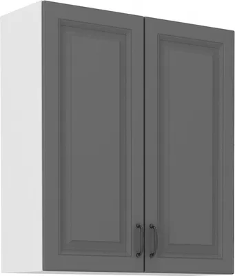 Immagine prodotto di Armadietto superiore alto SOPHIA - larghezza 80 cm, grigio / bianco