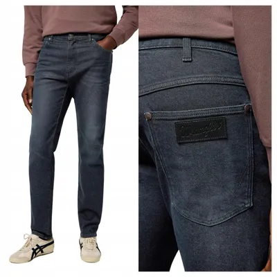 Immagine prodotto di Wrangler | Jeans da uomo "River", grigio, taglio dritto, cotone, taglia W32 L30