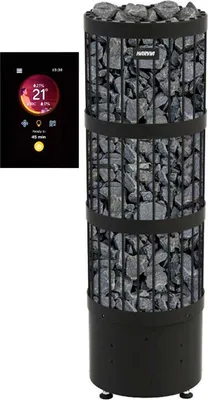 Obrázok produktu pre Saunový kachľový ohrievač Harvia Legend HOME PO110FC WiFi čierny | Integrované ovládanie s ovládačom Fenix WiFi Core | 11,0 kW