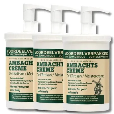 Produktbild von Handgefertigte Cremepumpe – 1000 ml – 3 Stück